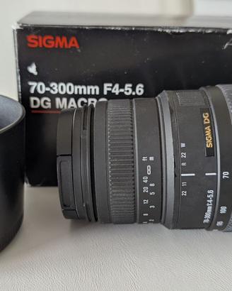Obbiettivo Sigma DC Macro 70-300mm per Canon