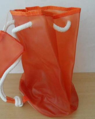 Sacca sportiva in Latex colore Arancio-Nuova