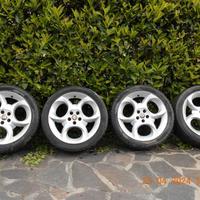 4 cerchi + gomme Alfa Romeo 17" originali