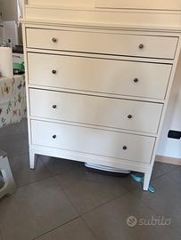 Cassettiera IKEA IDANÄS bianca con 4 cassetti