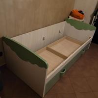 Letto con Contenitori Giessegi ( Nuovo )