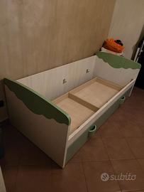 Letto con Contenitori Giessegi ( Nuovo )