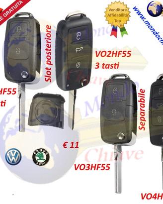 Chiave cover shell guscio per VolsWagen Skoda
