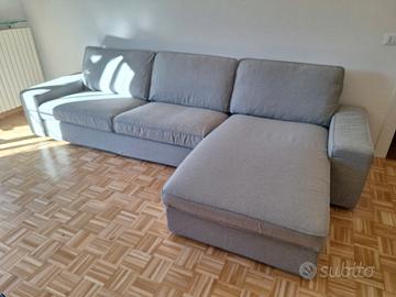 Divano due posti + chaisse longue due fodere 