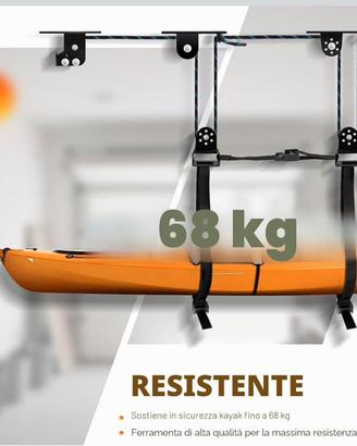 Paranco per Kayak da Soffitto