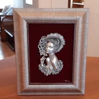 Quadro francese in peltro