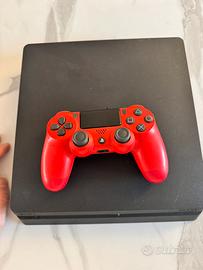 Ps4 slim nera 500 gb (software 13.52) + accessori