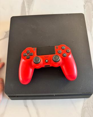 Ps4 slim nera 500 gb (software 13.52) + accessori