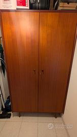 Armadio in Teak con appendiabiti