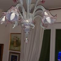 Lampadario in vetro di Murano
