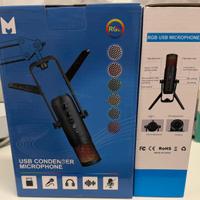 Microfono condensatore usb RGB