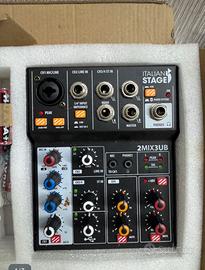 Mixer Audio USB Italian Stage 2MIX3UB -Con Scatola