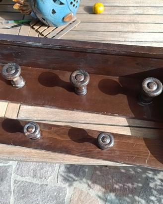 Appendiabiti Arte Povera Legno Rustico vintage