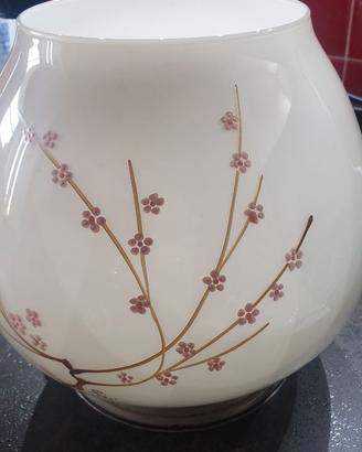 SPLENDIDO VASO CON BASE IN ARGENTO