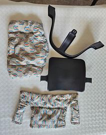 Stokke Trip Trap - BABY SET nero + fodera