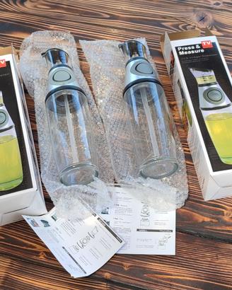N° 2 Dispenser Dosatore a Pressione Olio e Aceto