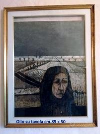 Quadro olio su tavola