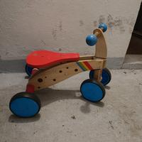 Triciclo Cavalcabile in Legno 