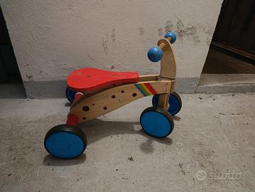 Triciclo Cavalcabile in Legno 