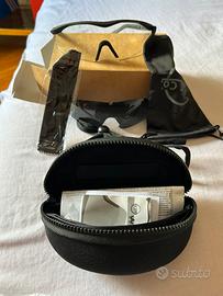 Occhiali sole/moto/sci con doppie lenti