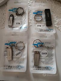 chiavette USB da 256gb 1tb 2tb prezzo per tutto .
