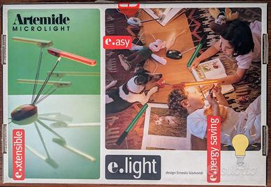 Artemide lampada Microlight arancio