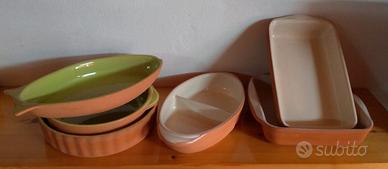 Set 6 terrine La Castellana in terracotta