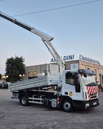 Iveco Eurocargo 100E18 gru e ribaltabile