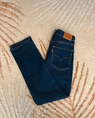 Jeans levi’s 714 High Rise Straight Premium Blu
