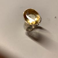 Anello  Argento Pietra Topazio Citrino