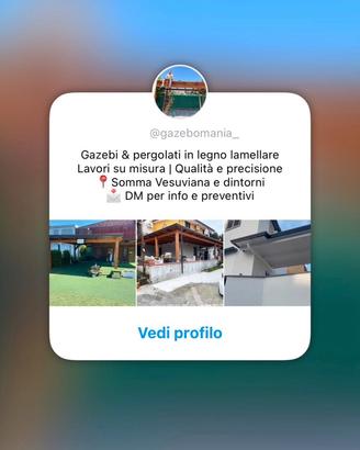Gazebi e pergolati