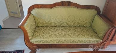 divano a barca noce fine '700