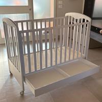 Lettino foppapedretti bianco + materasso