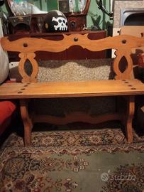 panchina in legno 