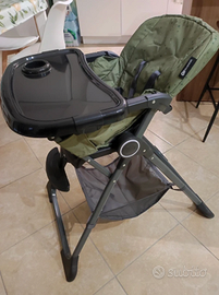 Seggiolone pappa Kinderkraft verde