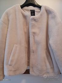 giacca ecopelo beige Zara taglia L