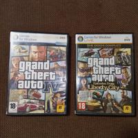 Dvd giochi originali per PC GTA IV e liberty city