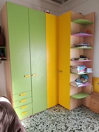 armadio cameretta e mensole