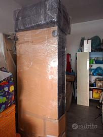 Divano 3 posti tessuto con contenitore