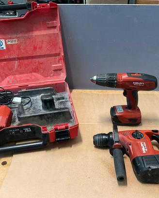 Hilti - set 2 attrezzi a batteria