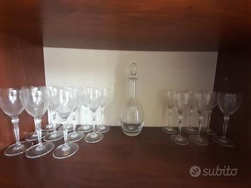  set bicchieri in vetro 