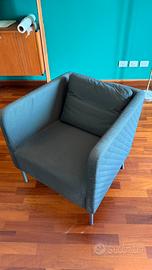 Poltrona Ikea quadrata verde