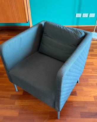 Poltrona Ikea quadrata verde