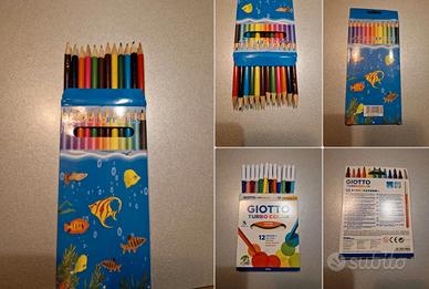 3 confezioni Colori scuola matite - pennarelli