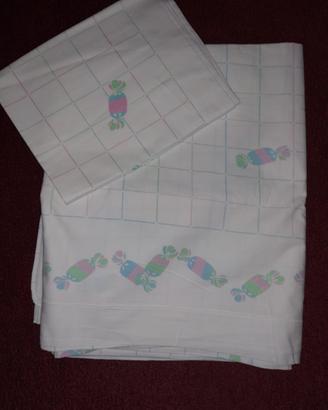 Set lenzuola lettino bambino