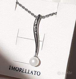 Morellato collana perla e diamantini naturali