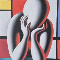 quadro mark kostabi 
