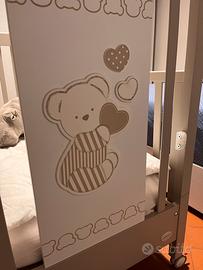 Lettino foppapedretti con sponda