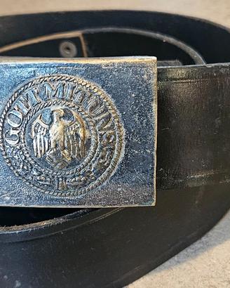 CINTURONE FIBBIA WEHRMARCHT RARA VINTAGE GERMANIA