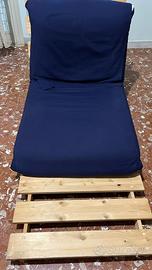 Poltrona letto in legno ikea